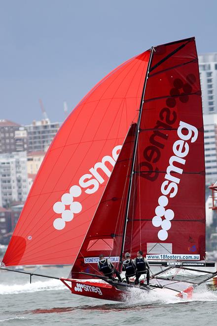 Return to form for the smeg team - JJ Giltinan 18ft Skiff Championship 2014 © Australian 18 Footers League http://www.18footers.com.au